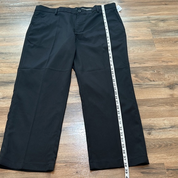 AMAZON ESSENTIAL CHINO PANTS CLASSIC FIT BLACK NEW 38W x 28L - Picture 8 of 14